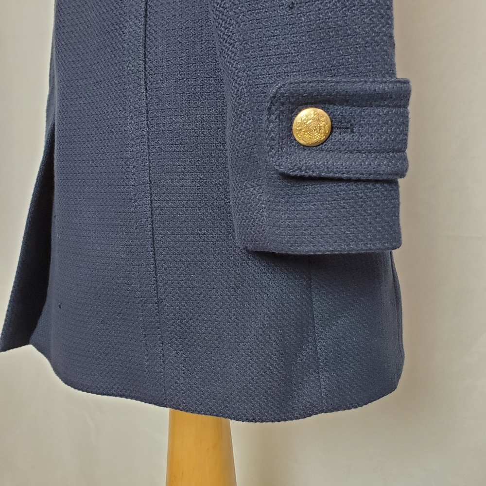 Banana Republic Navy Military Coat xs - Picture 9 of 16